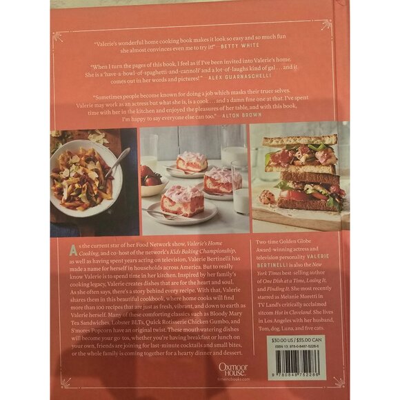 Valeries Home Cooking Hardcover Cookbook By Valerie Bertinelli More Than 100 Rec - Picture 2 of 7